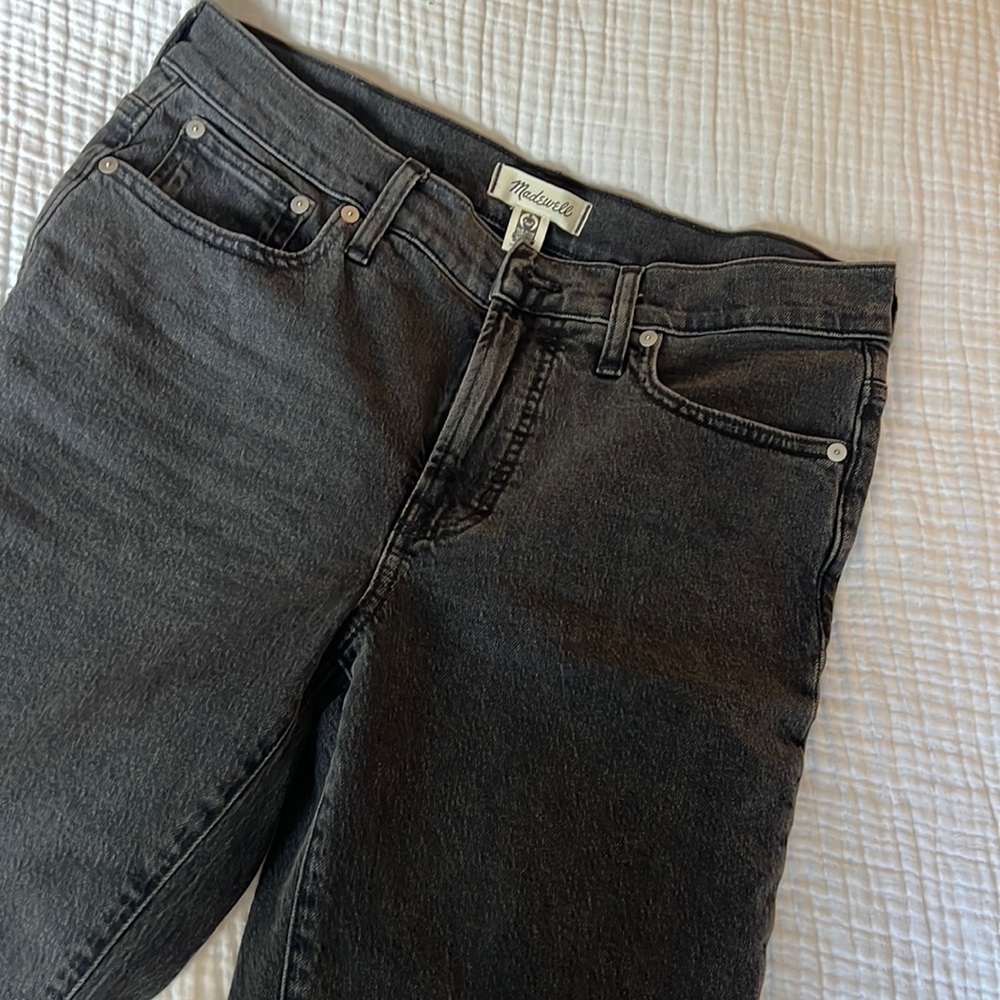 Madewell black wash jeans